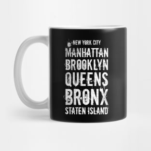 The Five Boroughs NYC Mug